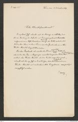 k.k. naturhistorisches Hofmuseum, Intendanzakten 1885-1896 (Hauer), Aktenzahl Z.811/1889, Seite 1